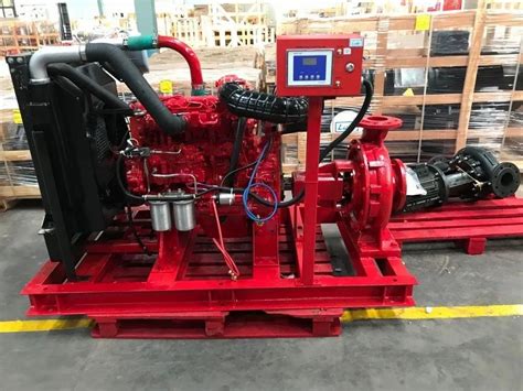 160 Rpm Fire Fighting Engine Driven Pump Max Flow Rate 110 Lpa At