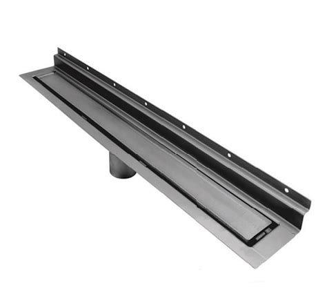 32 Inch Tile In Wall Mounted Linear Floor Drain Backwall Flange Only