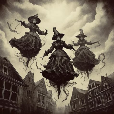 Premium Photo Classic Witches In England