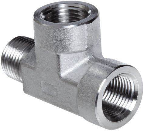 Parker Stainless Steel 316 Pipe Fitting Street Tee NPT Female X NPT