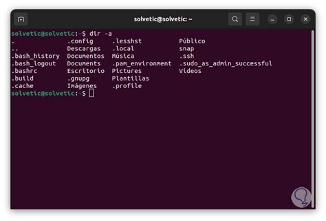 COMANDO DIR LINUX Ejemplos y Para qué sirve Solvetic