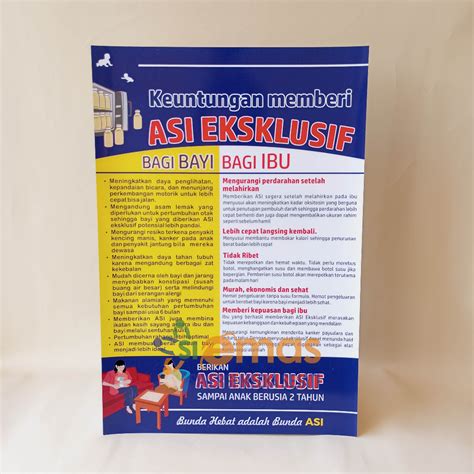 Jual Poster Keuntungan Memberikan Asi Ekslusif Poster Ibu Dan Bayi