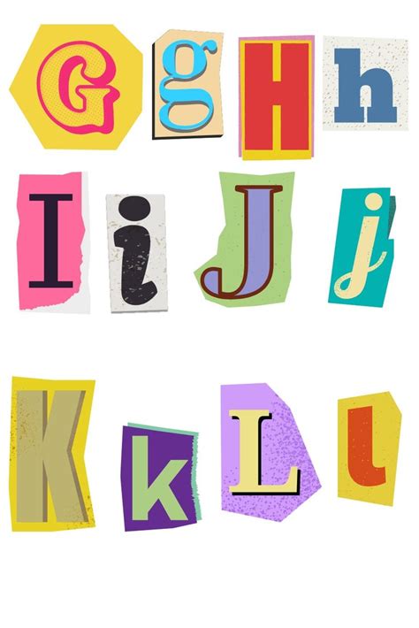 Magazine Letters A-Z in 2024 | Lettering, Lettering alphabet, Scrapbook ...