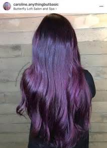 Pin On Hair Types And Styles Dark Purple Hair Purple Hair Dark