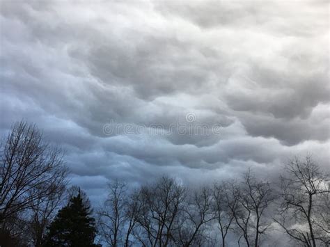 Spooky Clouds Above the City Stock Photo - Image of view, night: 182725264