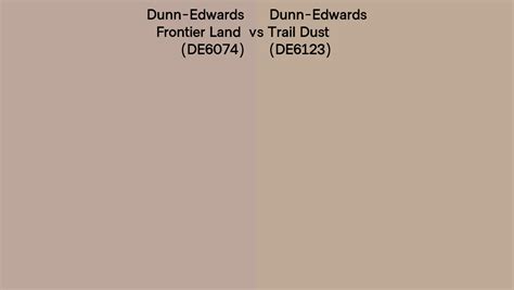 Dunn Edwards Frontier Land Vs Trail Dust Side By Side Comparison