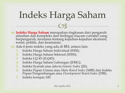 Ppt Indeks Harga Saham Powerpoint Presentation Free Download Id