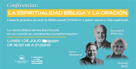 Conferencia la espiritualidad bíblica y la oración Sociedad Bíblica