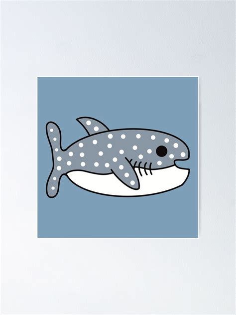 "Cute Kawaii Whale Shark" Poster by KawaiiByDice | Redbubble