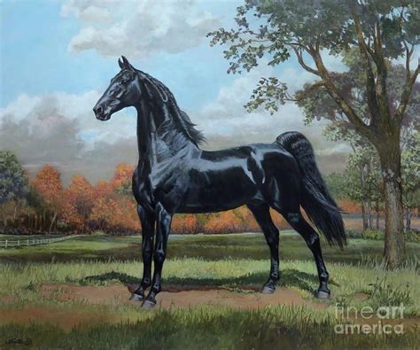 American Saddlebred Painting Rex Mcdonald Saddlehorse By Jeanne