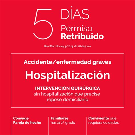 Ahora son 5 Días de PERMISO RETRIBUIDO Sección Sindical de UGT en AYESA