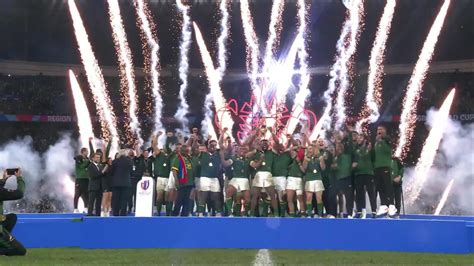 South Africa Lift The Webb Ellis Cup For The Fourth Time Rugby World