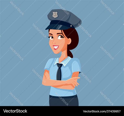 Female Police Officer Cartoon