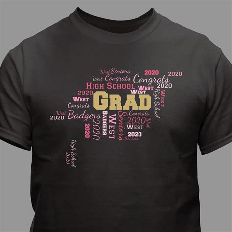 Personalized Graduation Word Art Shirt Tsforyounow