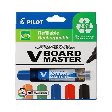 Marker Whiteboard Reincarcabil Varf Rotund 2 0 Mm 5 Buc Set Vboard