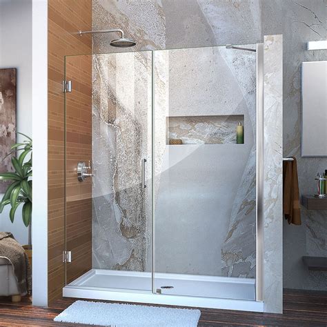 Dreamline Unidoor 57 To 58 Inch X 72 Inch Frameless Hinged Pivot Shower