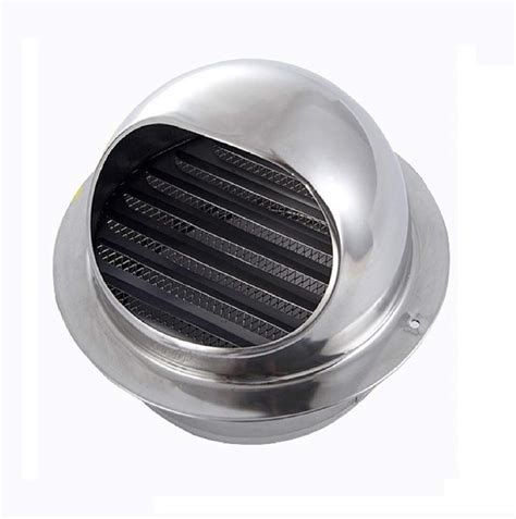 Luckyaa Ventilation Grille Cover Vent Stainless Steel Round Bull Nosed