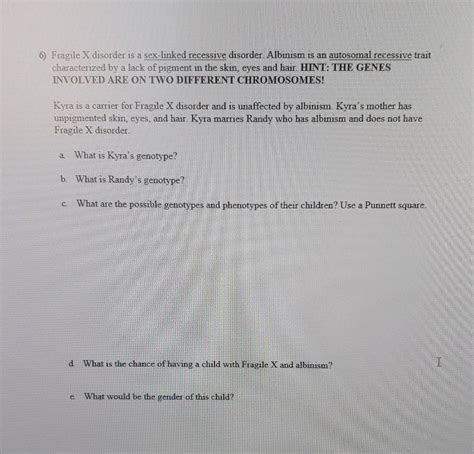 Solved Hemophilia Is A Sex Linked Recessive Disease That Chegg