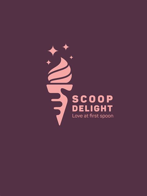 Scoop Delight Logo Design On Behance