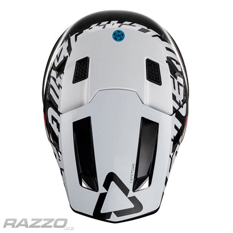 Mx Helma Leatt Helmet Kit Moto Carbon V White Helmy Mx