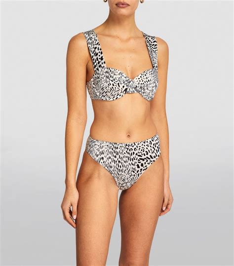 Womens Evarae Multi Printed Audrey Bikini Top Harrods UK