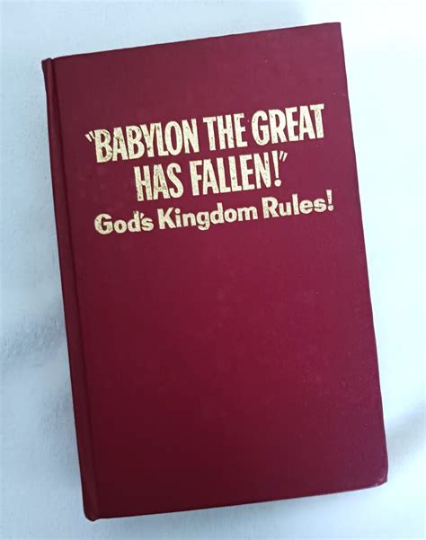 Babylon The Great Has Fallen 1963 1st Ed Jehovah Witnesses Watch Tower