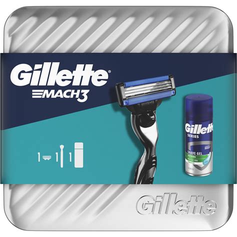 Set Cadou Gillette Mach Aparat De Ras Gel De Ras Cu Efect Calmant