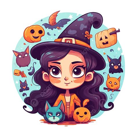 Cute Halloween Witch Cartoon Halloween Clipart Cute Off