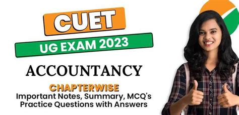 Cuet Ug Exam Accountancy Chapterwise Important Notes Summary