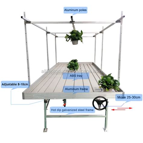 4x4 Flood Tray Flood And Drain Table Hydroponic Grow Benches Ebb And Flow Table Hydroponic