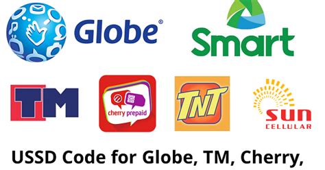 Ussd Code For Globe Tm Cherry Smart Tnt Sun Pinoytechsaga