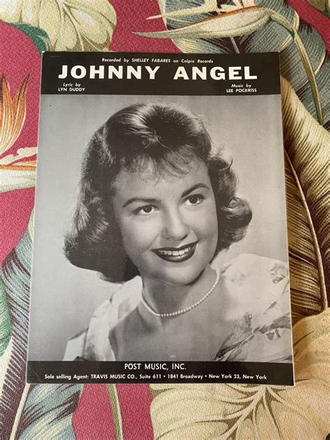 Yahooオークション Shelley Fabares Sheet Music Johnny Angel シェ