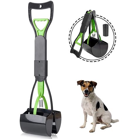 2cfun Pooper Scooper For Dogs Pet Pooper Scooper Foldable Long Handle