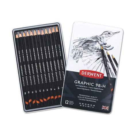 Derwent Graphic Bo Te Crayons Doux Suitup Art Supplies