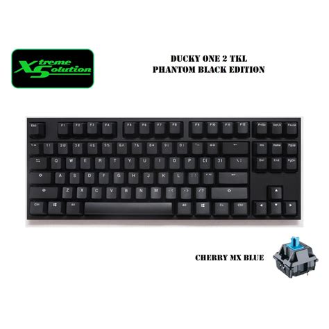 Ducky One 2 Tkl Phantom Black Edition 87 Keys Mechanical Keyboard