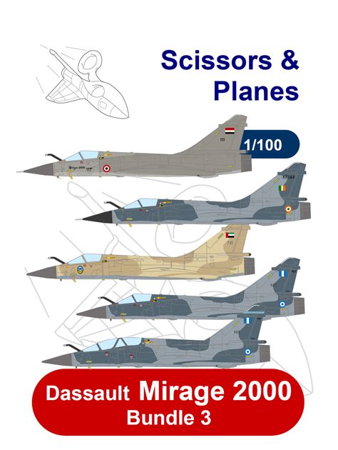 Snp Dassault Mirage Bundle Paper Model Ecardmodels