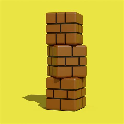 Artstation Brick Block Super Mario