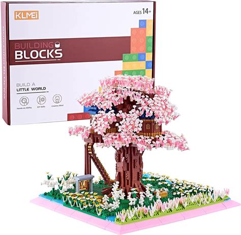 Klmei New Big Architecture Sakura Tree House Building Model Kit Micro