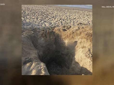 Kill Devil Hills Town Officials Warn Against Digging Large Holes On Beaches