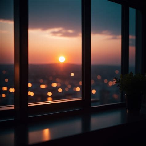 Sunset Glow In Dark Room Stable Diffusion Online