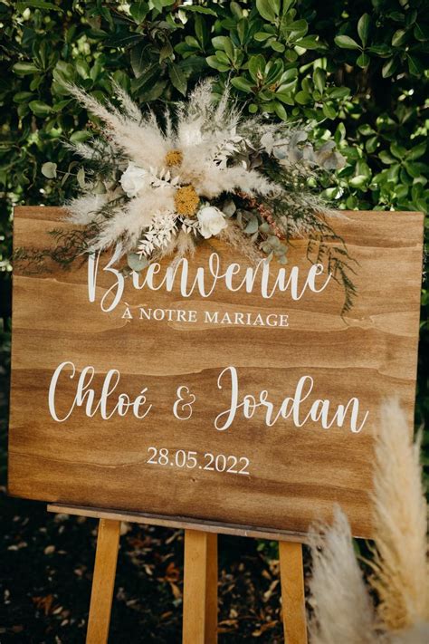 Panneau De Bienvenue Mariage D Co Mariage Bois Id E D Co Mariage