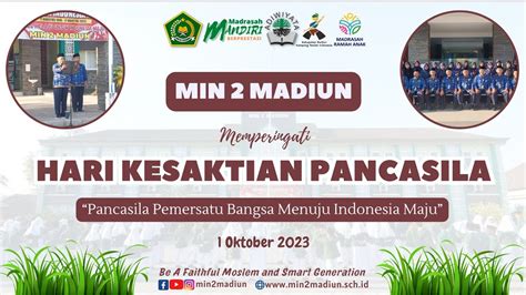 MIN 2 Madiun Dalam Memperingati Hari Kesaktian Pancasila 1 Oktober 2023