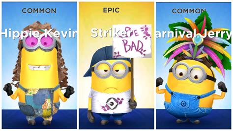 Minion Rush Hippie Kevin Vs Striker Vs Carnival Jerry Youtube