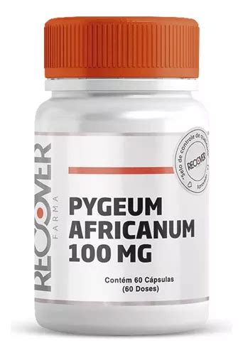 Pygeum Africanum 100mg 60 Cápsulas 60 Doses Sabor Natural