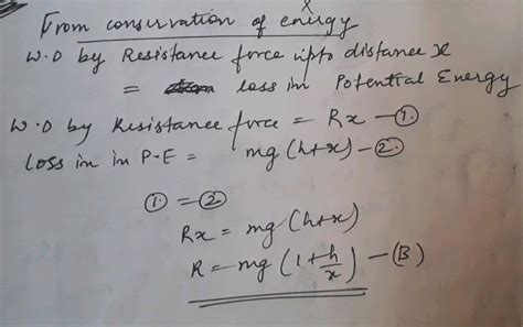 A Body Of Mass M Is Dropped From A Height H On A Sand Floor If The