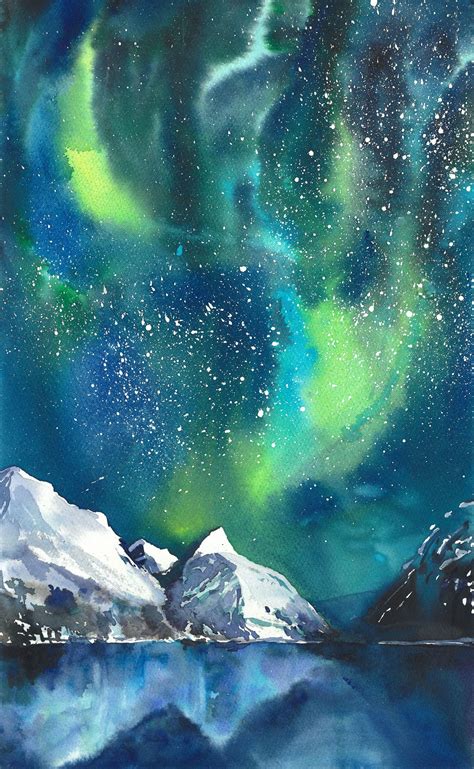 northern lights drawing 8