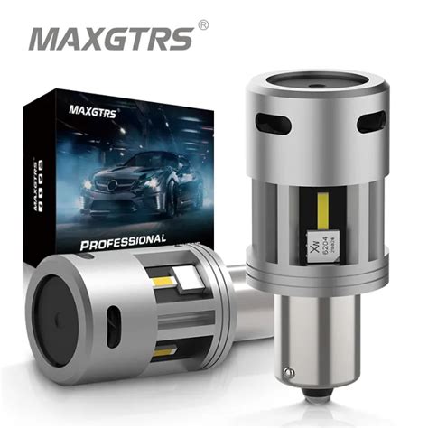 MAXGTRS 2X LED Daytime Running Light DRL Bulb Lamp Canbus No Error P21W