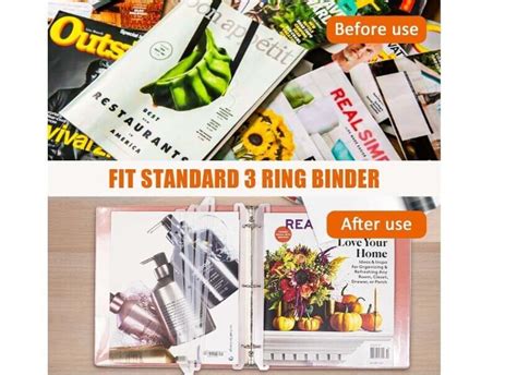 Pcs Hole Punched Magazine Holders Magazine Organizer Ring