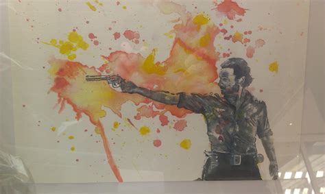 [Fan Art] Rick Grimes watercolor. : r/thewalkingdead