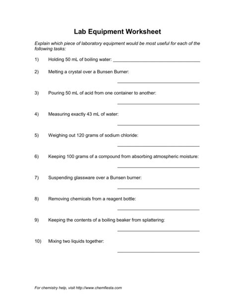 Lab Safety Scenarios Worksheet Answers — Db